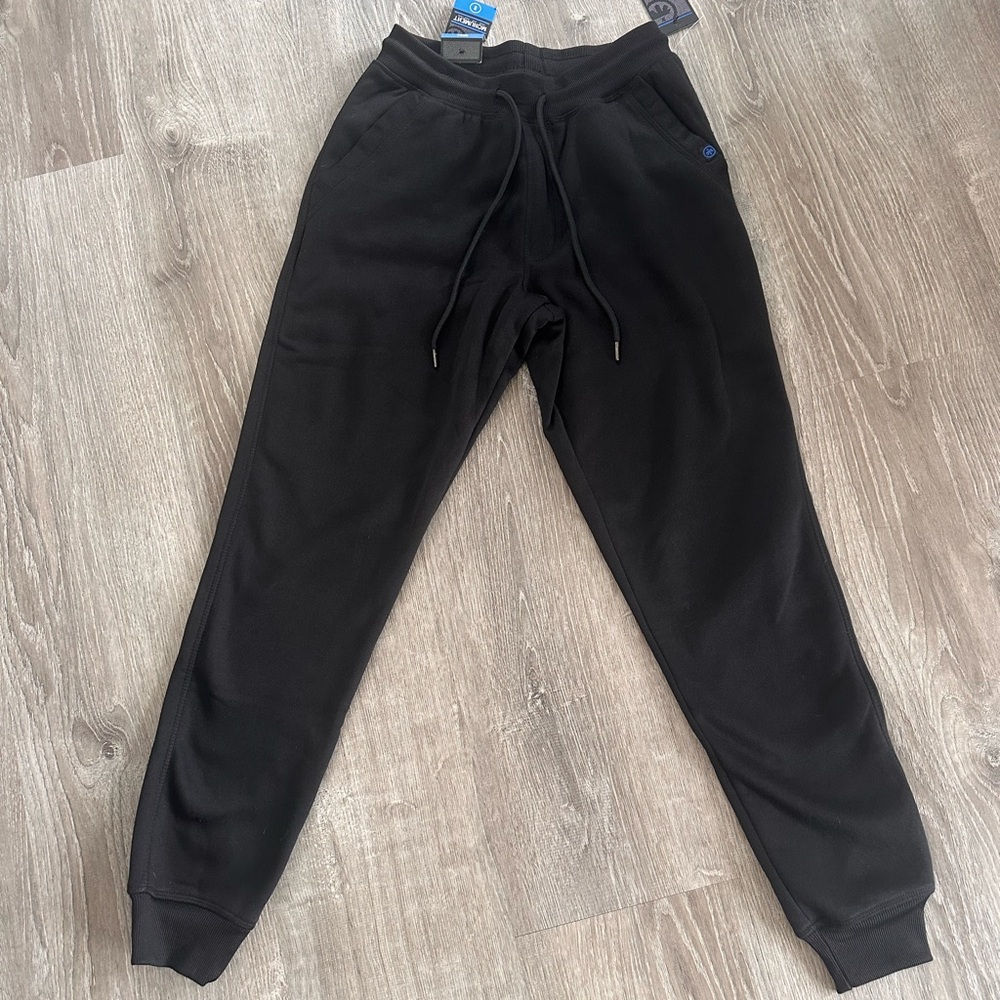 Black Tapered Sweatpants with Modern Design